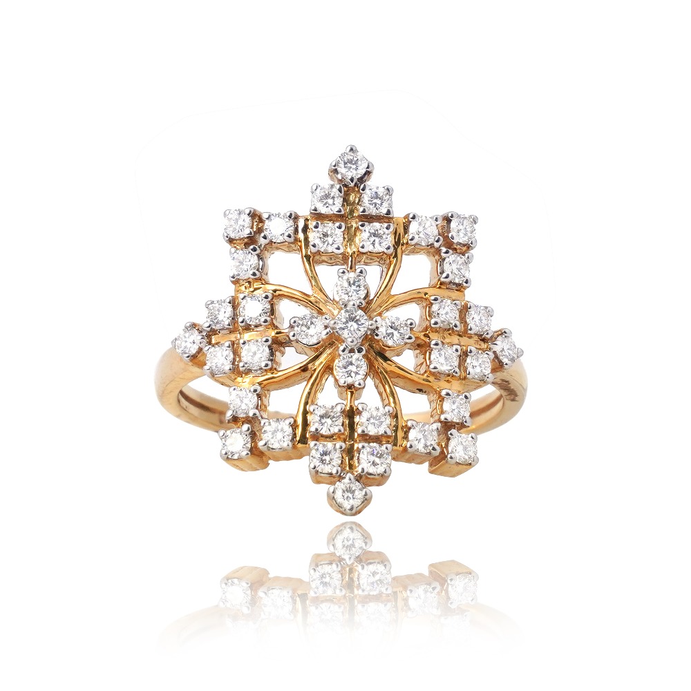 22KT Gold Fancy Diamond Ring