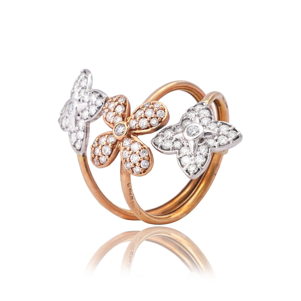 18KT Rose Gold Cocktail Ring - Image 4