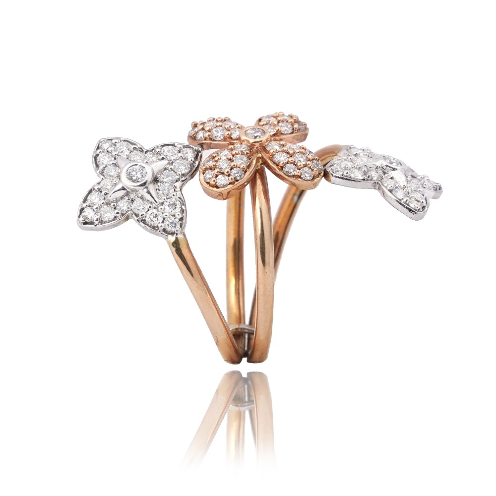 18KT Rose Gold Cocktail Ring - Image 2