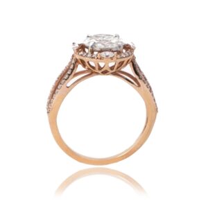 Rose Gold Stylish Diamond Design Ring