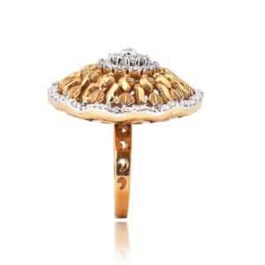 916 Gold Rajputani Hallmark Diamond Ring