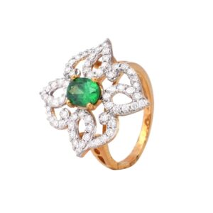 916 Gold New Morden design Diamond Ring