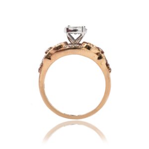 916 Gold Hallmark Light Weight Diamond Ring