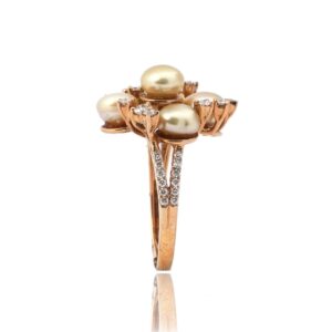 22KT Gold Unique Diamond  Design Ring