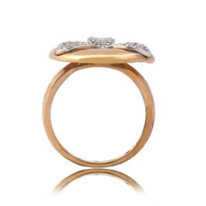 Rose Gold Flower design Diamond Ring