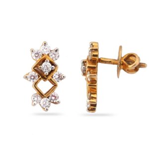 916 Hallmark Gold Diamond Earring