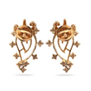 916 Gold Hallmark Classic Design Diamond Earring