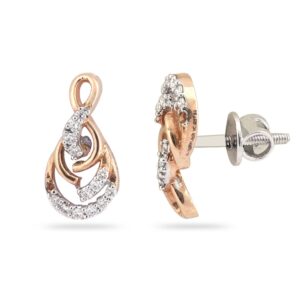 Rose Gold Unique Design Earring