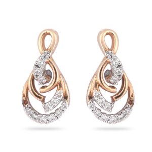 Rose Gold Unique Design Earring