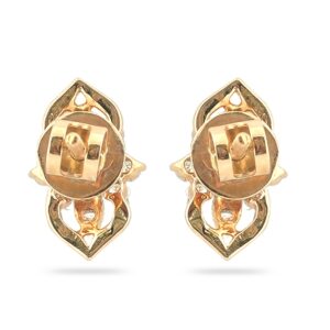 22KT Gold Delicate Diamond Earring