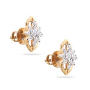 22KT Gold Delicate Diamond Earring