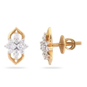22KT Gold Delicate Diamond Earring