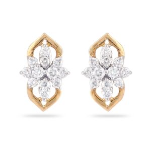 22KT Gold Delicate Diamond Earring