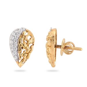 22KT Gold New Exclusive Diamond Desing earring