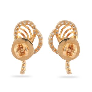 916 Hallmark Gold Ethnic Design Diamond Earring