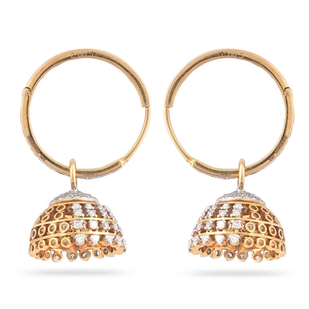 916 gold Light Weight Design Hallmark Earring