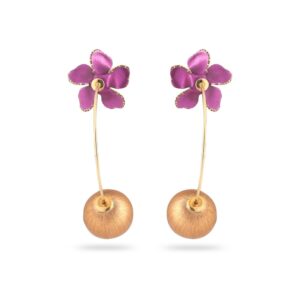 22KT Gold New Morden Desing Diamond Earring