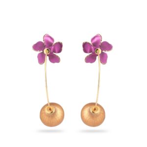 22KT Gold New Morden Desing Diamond Earring