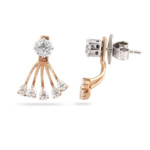 916 Gold Everstylish Design Diamond earring