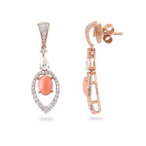 916 Gold Simple Design diamond Earring