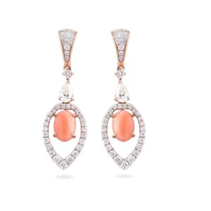916 Gold Simple Design diamond Earring