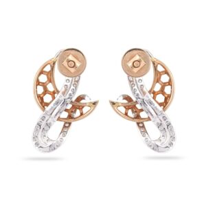 916 Gold New Latest Design Hallmark Diamond earring