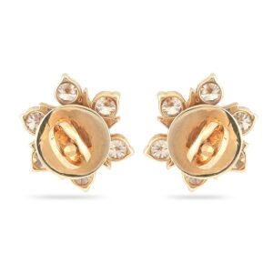 22KT Gold Diamond Small Design Earring