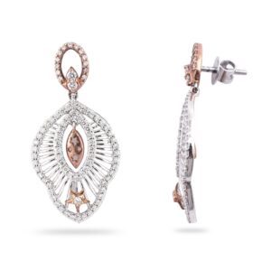 916 Gold diamond Light Weight Earring