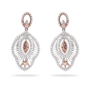 916 Gold diamond Light Weight Earring