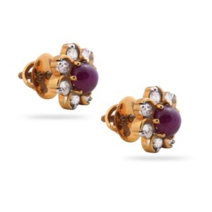 916 Gold Hallmark Attractive Diamond Earring