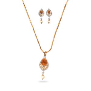 916 Gold Delicate Pendant Set