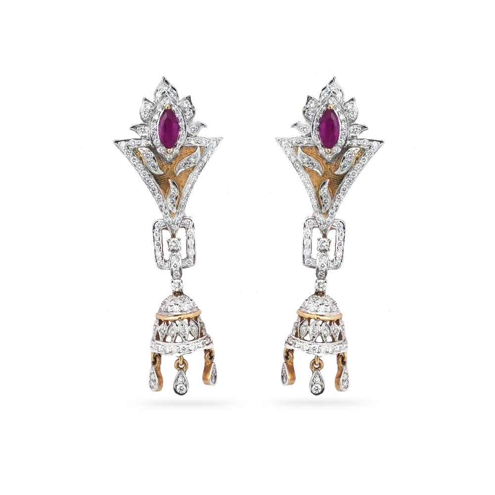 916 Gold Diamond Pendant Set - Image 3