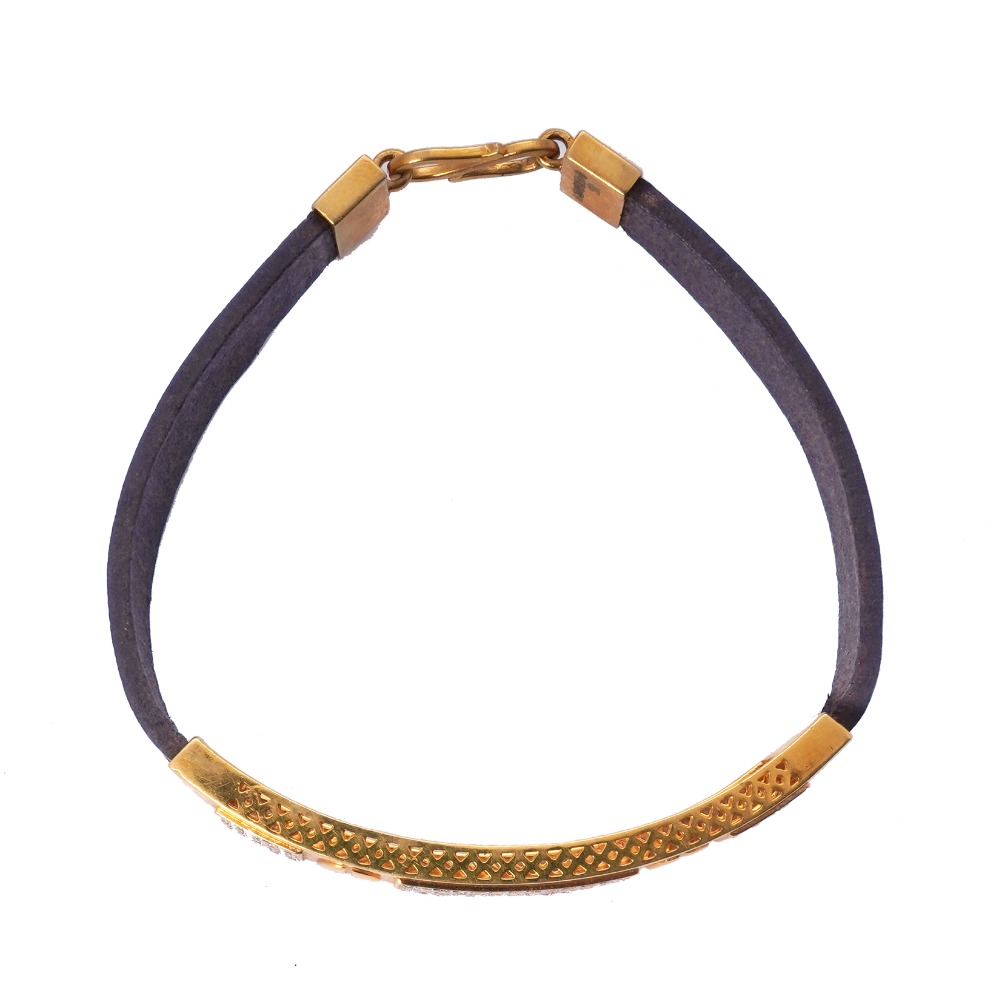 22K Gold Designer Bracelet For Men - Image 4