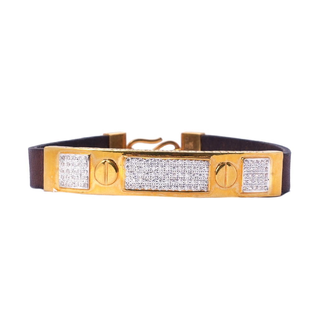 22K Gold Designer Bracelet For Men - Image 2