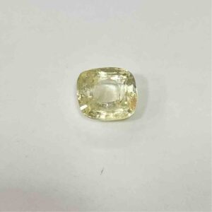 4.11ct cushion yellow yellow-sapphire-pukhraj