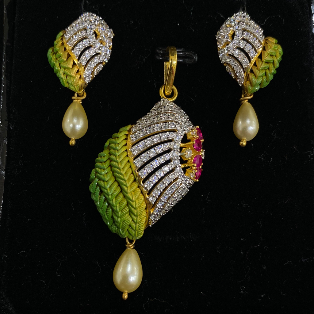 CZ Fusion Pendant set