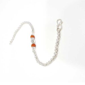 Silver Stylish Rakhi