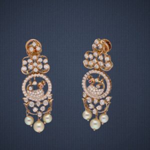 18KT Gold Color Stone Diamond Necklace Set
