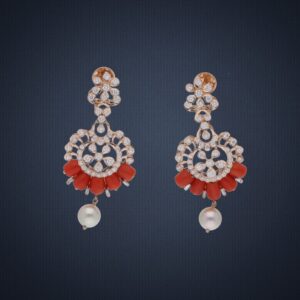 18KT Gold Color Stone Diamond Necklace Set