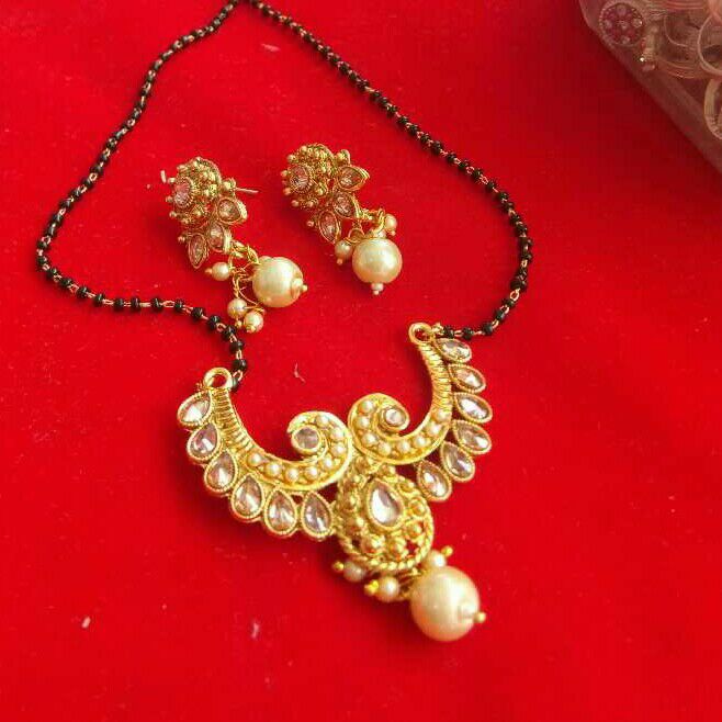 Kundan Pearl Antique MangalSutra