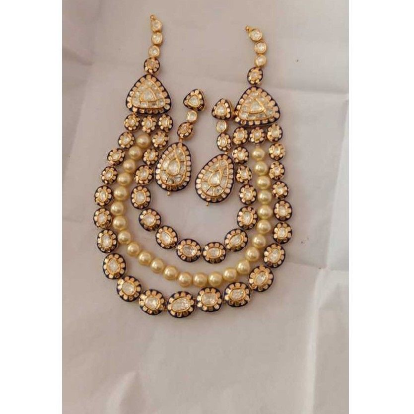 22KT Gold Jadau Necklace set