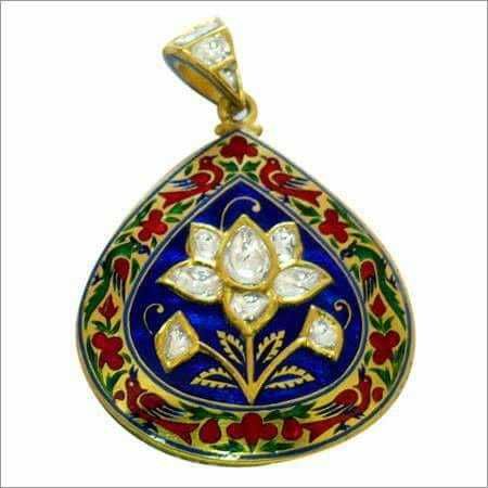 22kt Gold Ethnic Pendant