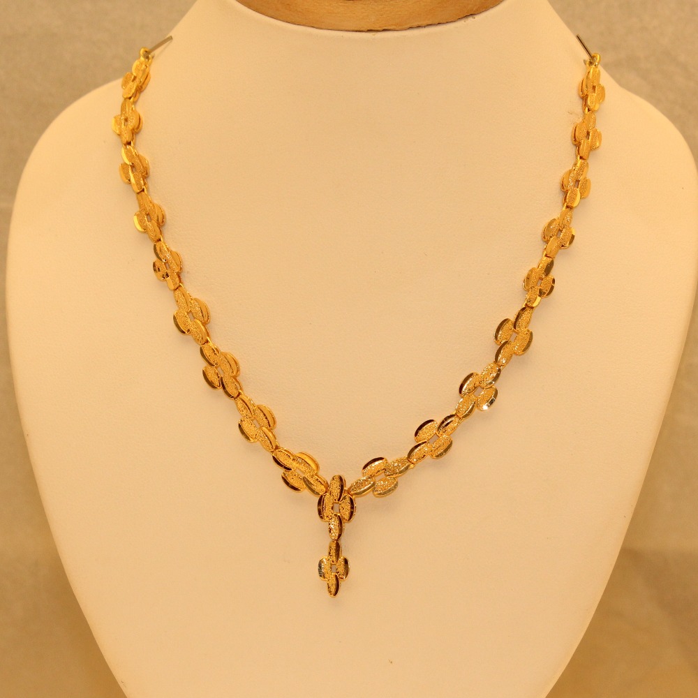Delicate 916 Gold Ladies Necklace