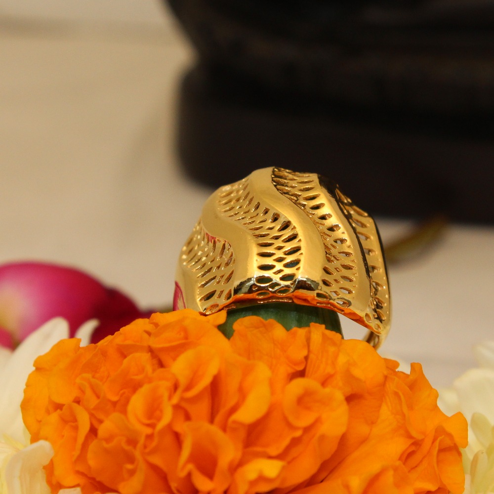 Broad 916 Gold Ladies  Ring