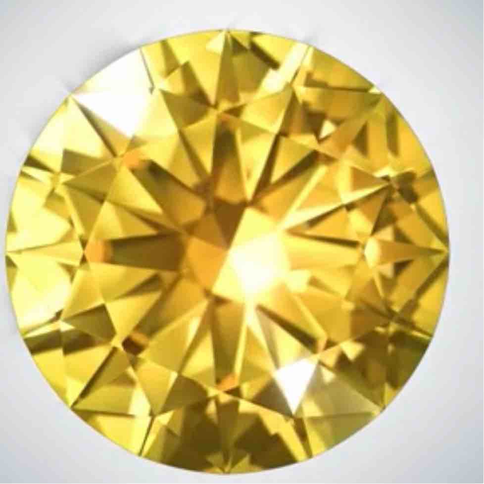 30ct round orange cubic-zirconiacz
