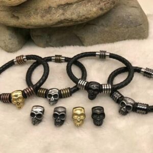 Titanium Stainless Steel Bracelet Skull Wrist Game Customized Jewelry