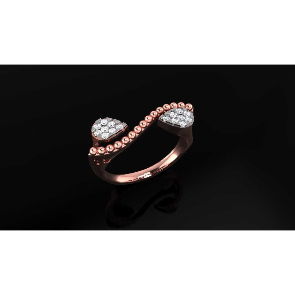 Antique 916 Gold Diamond  Ring For Ladies
