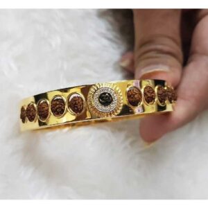 22KT Gold Rudraksh Stylish Kada