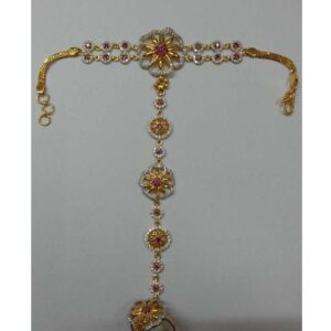 Classic 916 Gold Hath Phool For Ladies