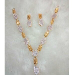 Designer 916 Gold Ladies Necklace Set